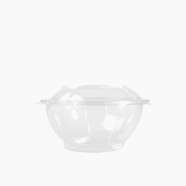 Plastic Containers Round PET Clear Hinged ARZ982 100 Pcs