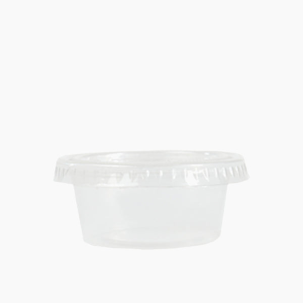 Rz Clear Plastic Sauce Containers 100 Pcs