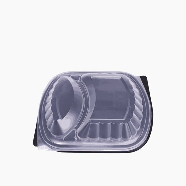 Rz Clear Lid For Microwavable Plastic Containers Rectangle 32 oz With Parts 63 Pcs