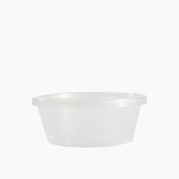 Plastic Containers Round PP Clear Microwavable 50 Pcs