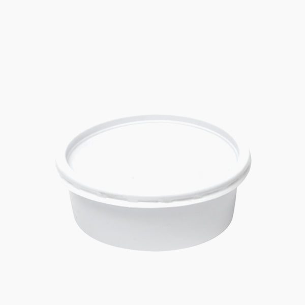 Plastic Containers Round White 50 Pcs