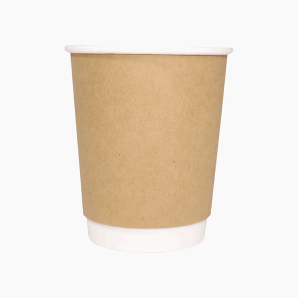 Rz Brown Kraft Double Wall Paper Cup 25 Pcs