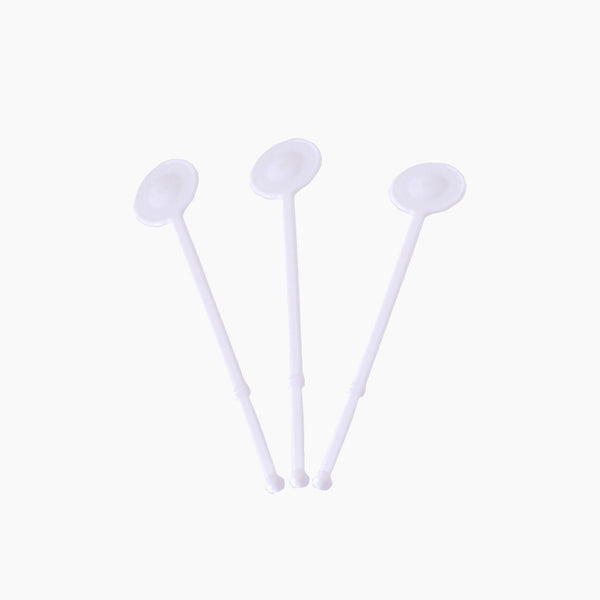 Rz Plastic Smoothie Stirrers White 50 Pcs