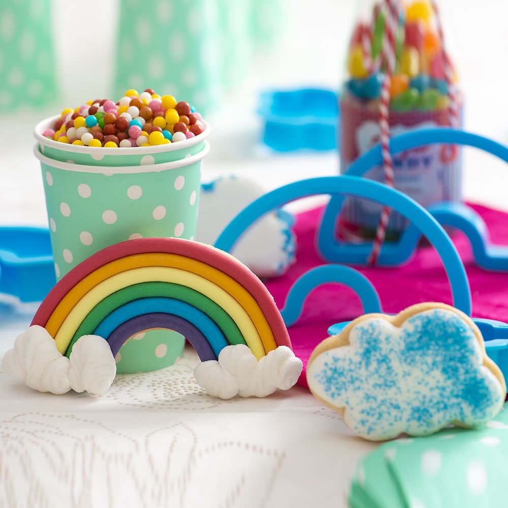 Decora Rainbow and Cloud Cookie Cutters Set - HUNA
