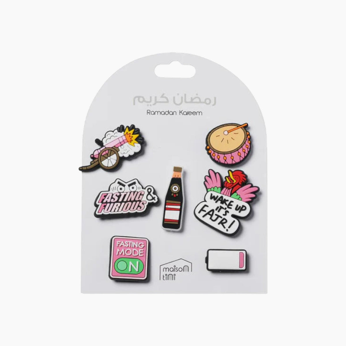 Maison Tini pink Ramadan charms for footwear
