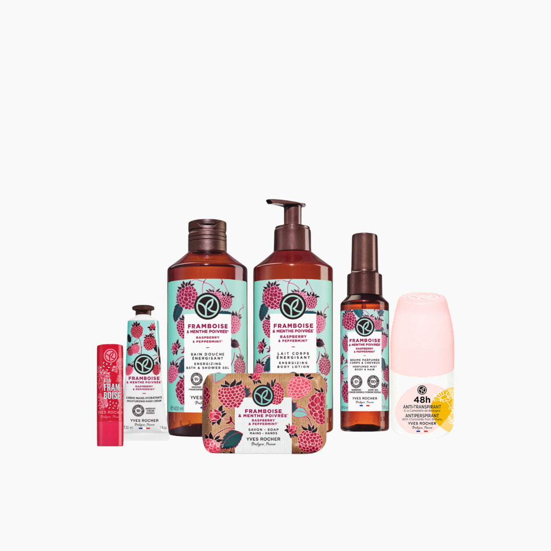 Yves Rocher Raspberry Body Care Set
