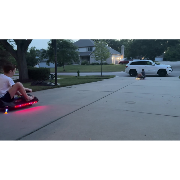 Razor Electric Vehicle For Drifting Crazy Cart Shift Lightshow - HUNA