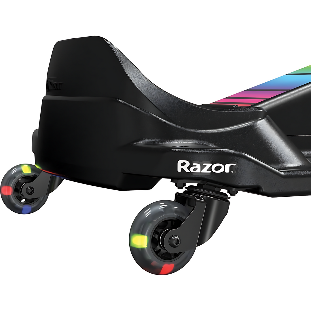 Razor Electric Vehicle For Drifting Crazy Cart Shift Lightshow - HUNA