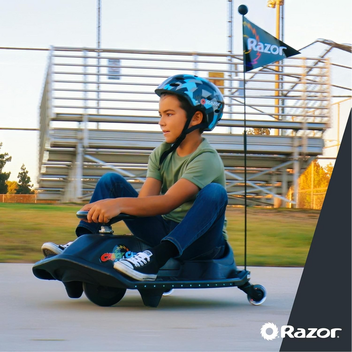 Razor Electric Vehicle For Drifting Crazy Cart Shift Lightshow - HUNA