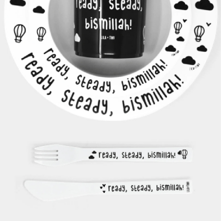 Lila + Tiny Ready Steady Bism-Allah Cutlery