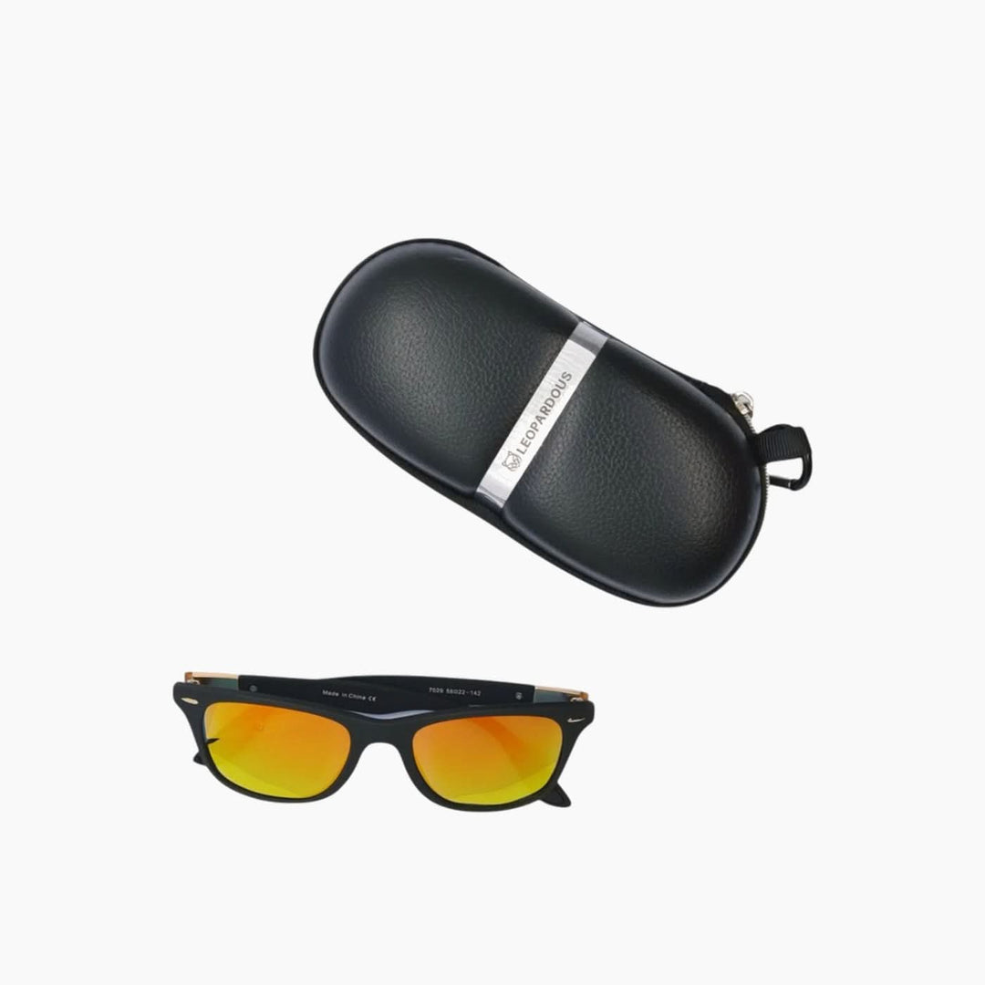 Leopardous Rectangular Sunglasses