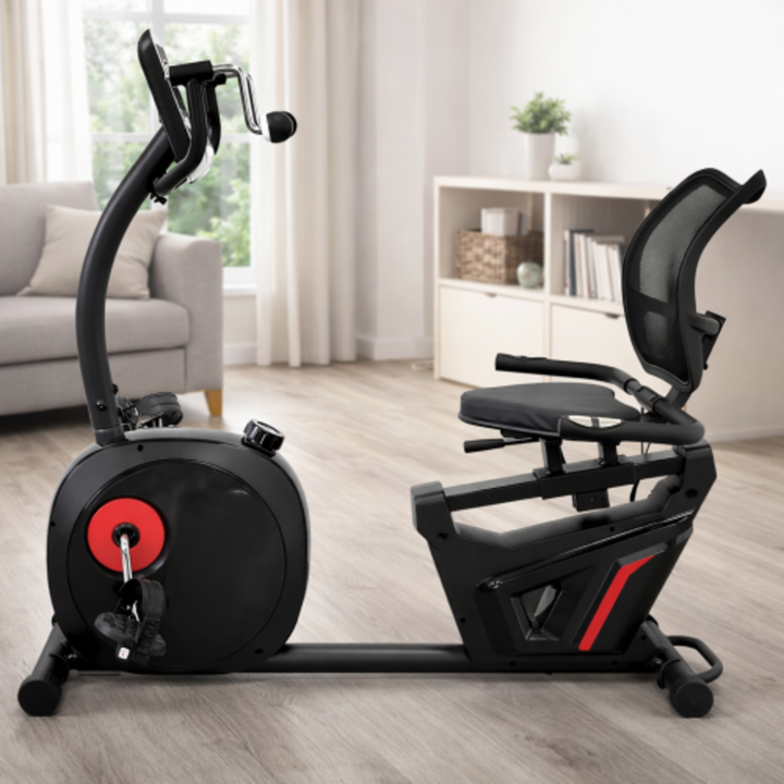 RAUGAJ Recumbent Exercise Bike with Backrest