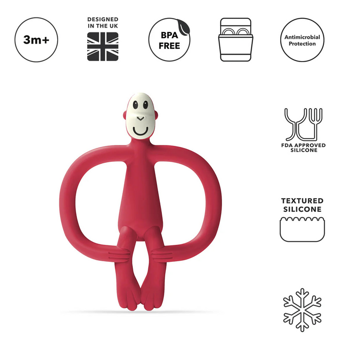 Matchstick Monkey Teether with BioCote® Antimicrobial Protection