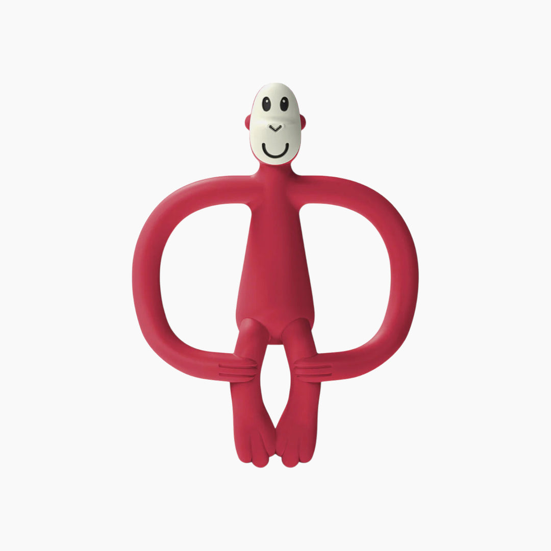 Matchstick Monkey teether in red