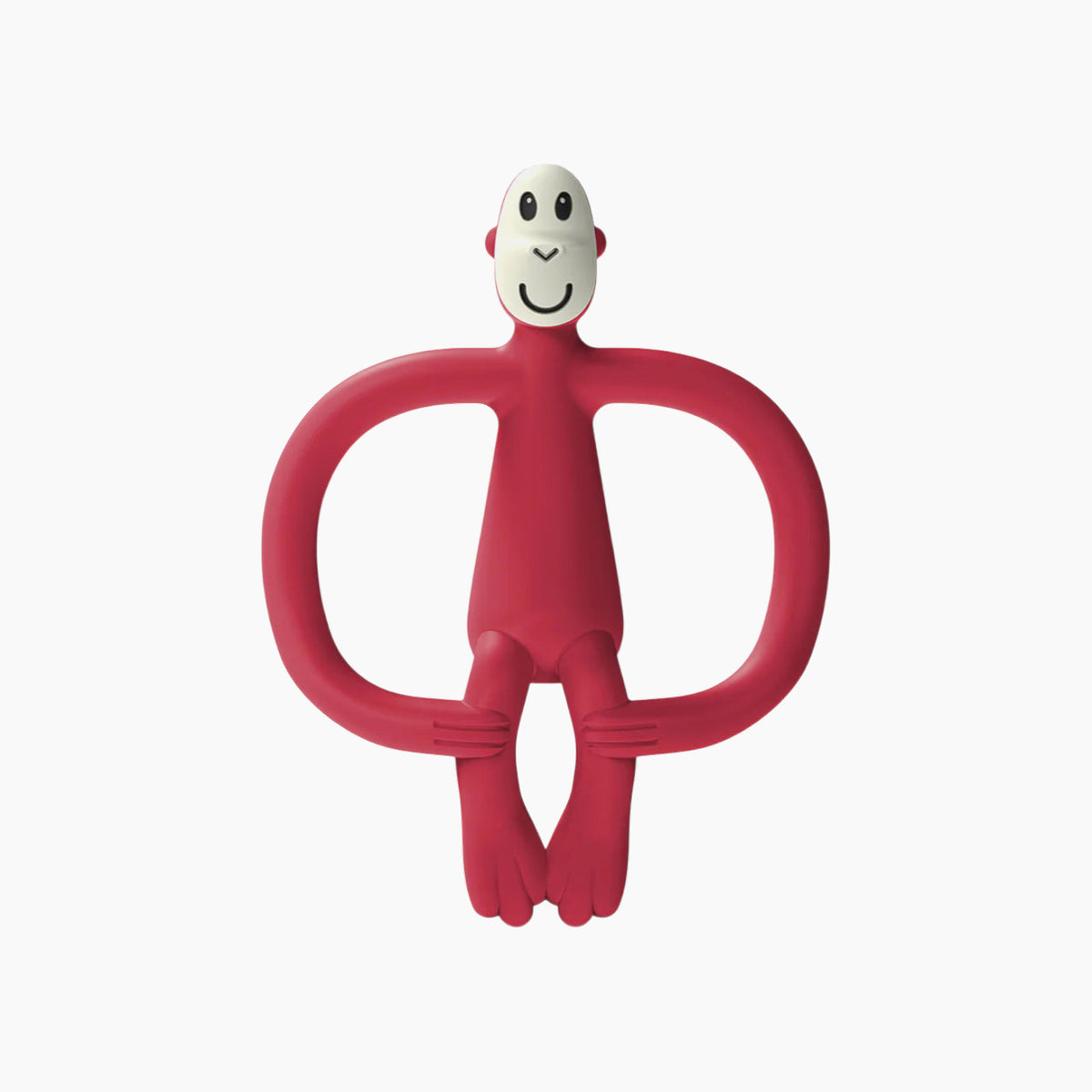 Matchstick Monkey teether in red