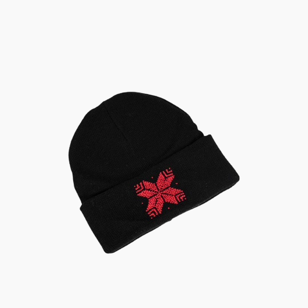 Reesh – Black Beanie with Kanaan Star Embroidery