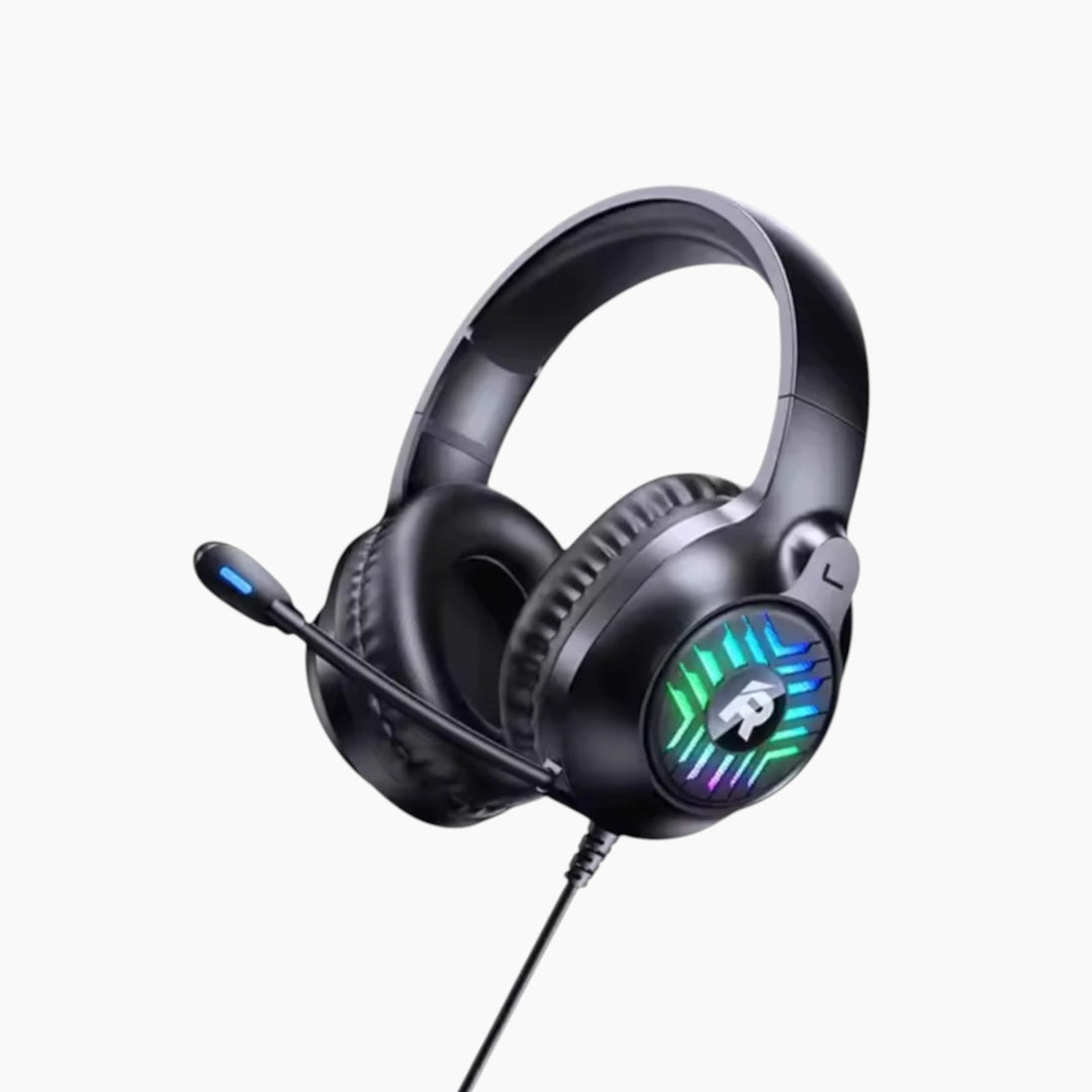 Remax RM-705 wired gaming headset with microphone and colorful lighting
