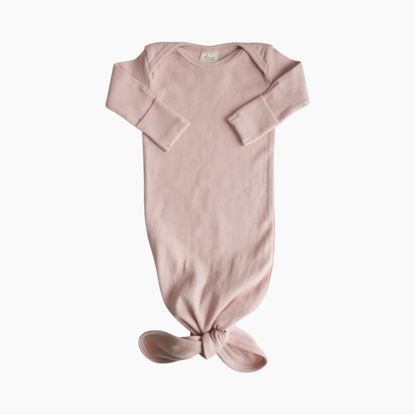 Ribbed Knotted Baby Gown