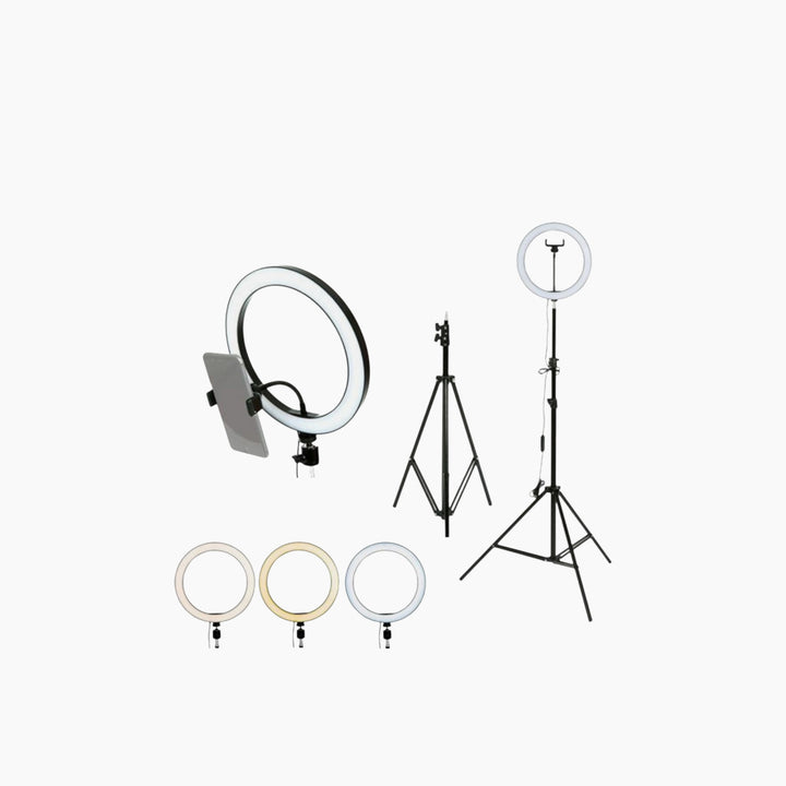 Ring light with tripod, 33cm ring size