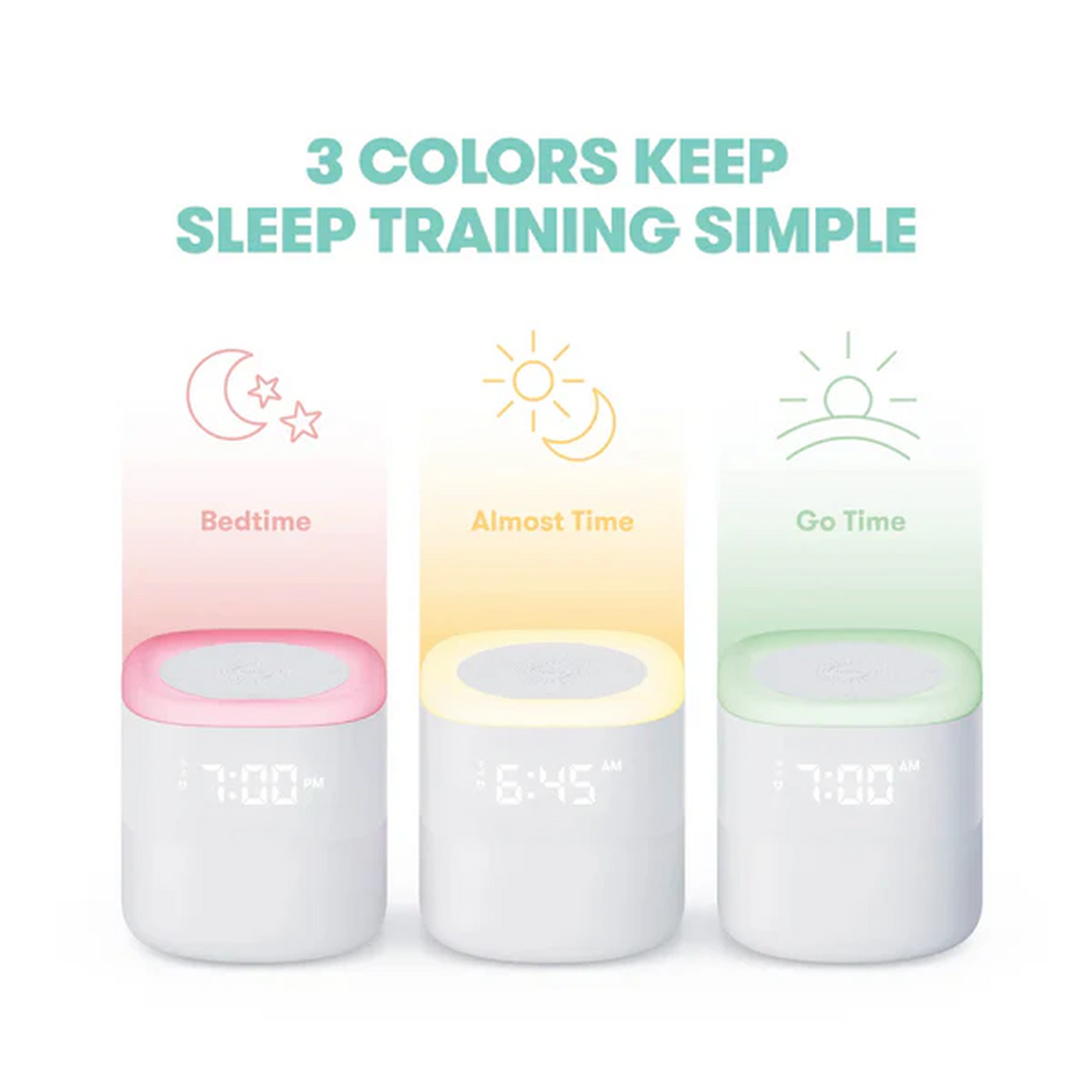 Frida Baby Rise Shine 3-In-1 Alarm Clock with sound machine, nightlight, and when-to-wake clock