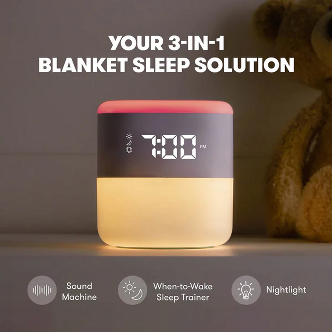 Frida Baby Rise Shine 3-In-1 Alarm Clock with sound machine, nightlight, and when-to-wake features