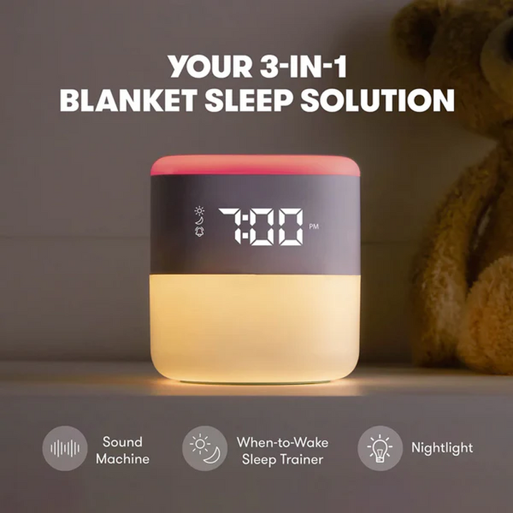 Frida Baby Rise Shine 3-In-1 Alarm Clock with sound machine, nightlight, and when-to-wake features