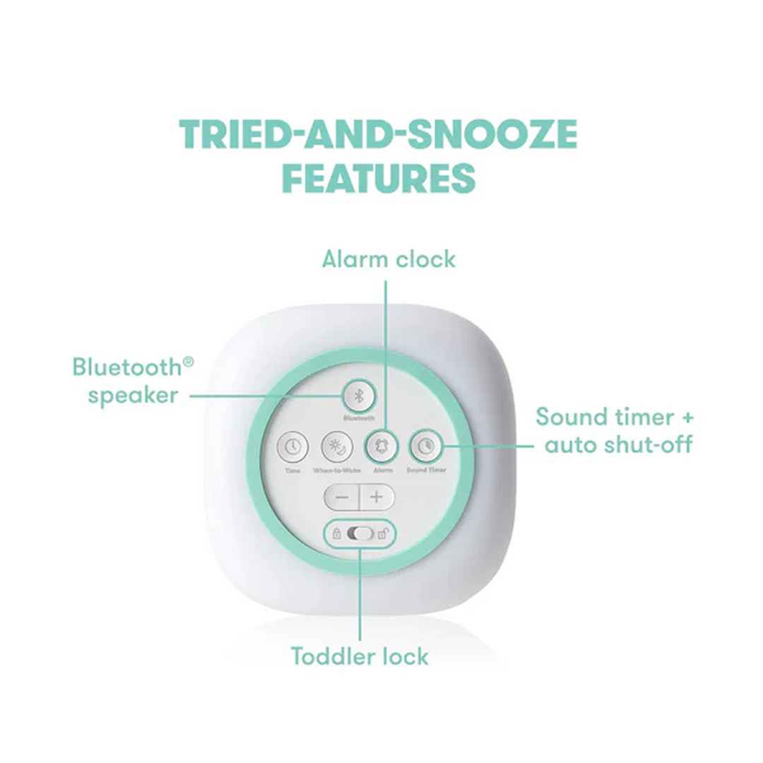 Frida Baby Rise Shine 3-In-1 Alarm Clock with sound machine, nightlight, and when-to-wake clock