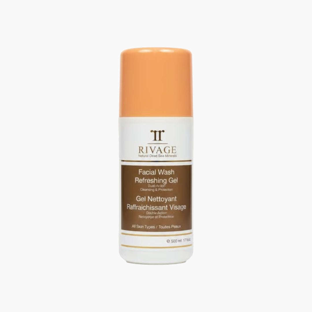 Rivage 500 ml refreshing gel facial wash in pro dispenser
