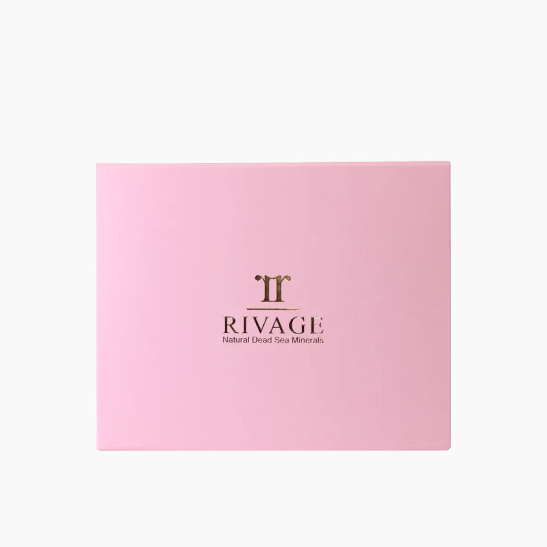 Rivage Glow With Love Gift Package with Dead Sea Mud Mask, Wash Gel, and Mineral Toner