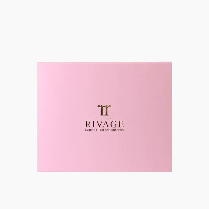 Rivage Glow With Love Gift Package with Dead Sea Mud Mask, Wash Gel, and Mineral Toner