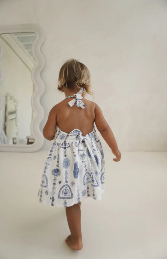 Bisou Petite ROMY DRESS - AZURE ISLA