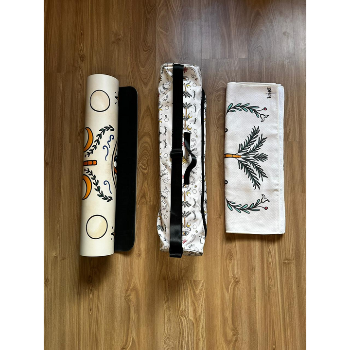 Uniart Rooted Yoga Kit - Yoga Mat, Bag &amp; Towel