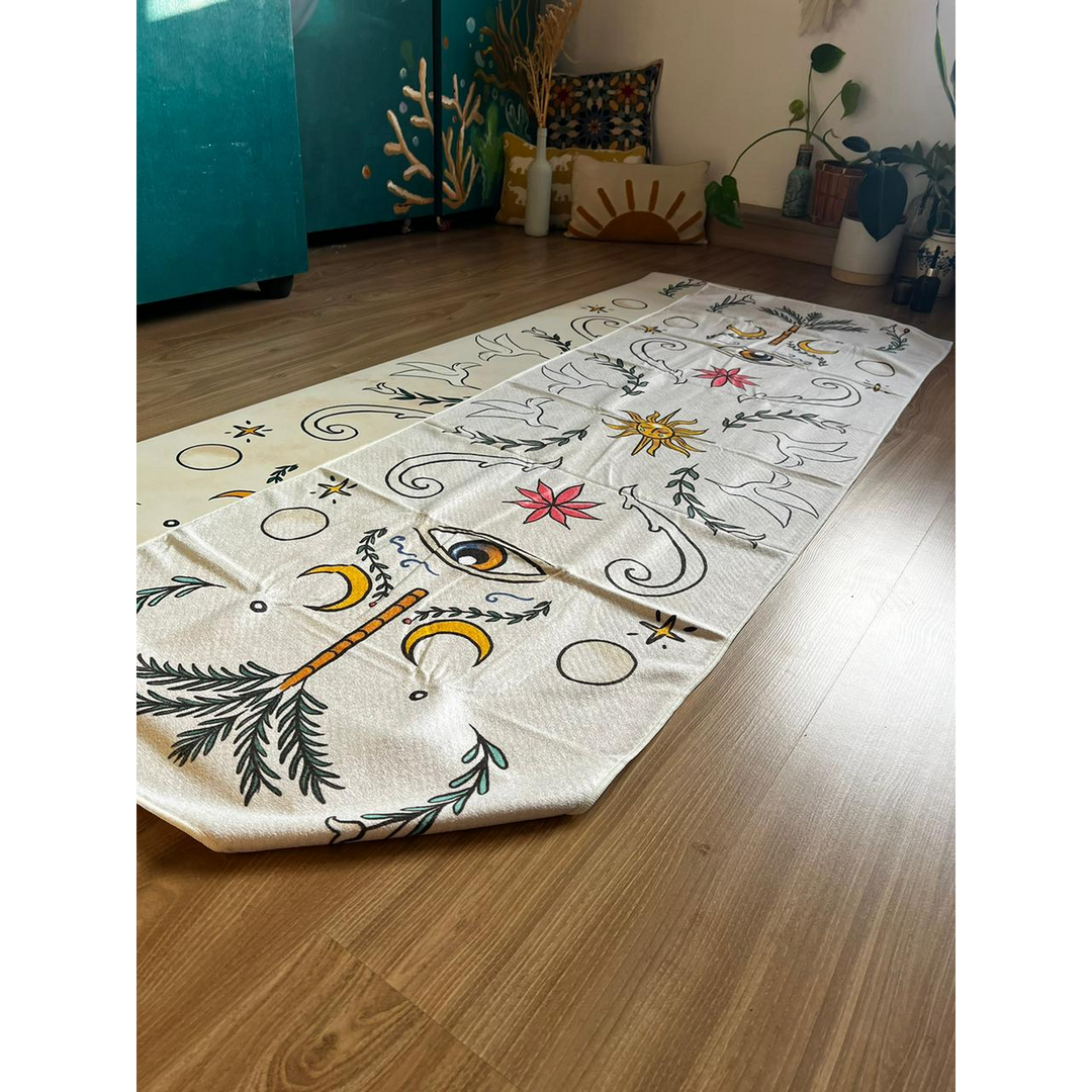 Uniart Rooted Yoga Towel - Quick-Dry Microfiber Yoga Towel