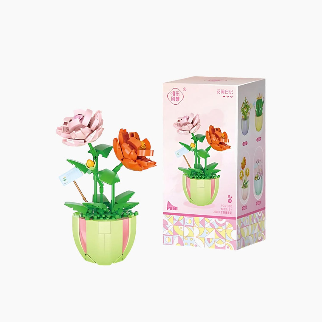 Rose Pot Board Game, a floral-themed strategy game for two to four players.