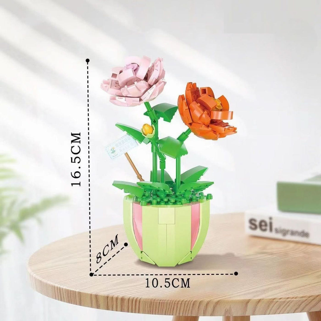 Rose Pot Board Game, a floral-themed strategy game for two to four players.