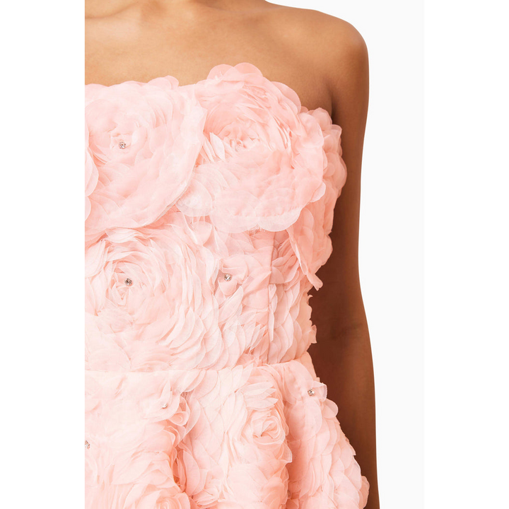 Elliatt Rosella Strapless Mini Dress In Pin