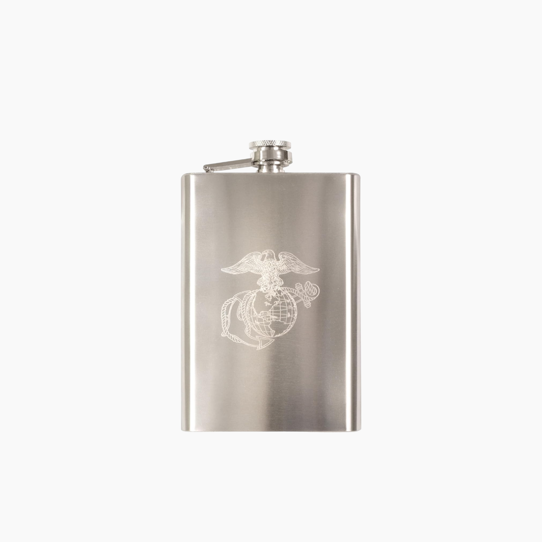 Rothco Engraved Stainless Steel Flask - HUNA