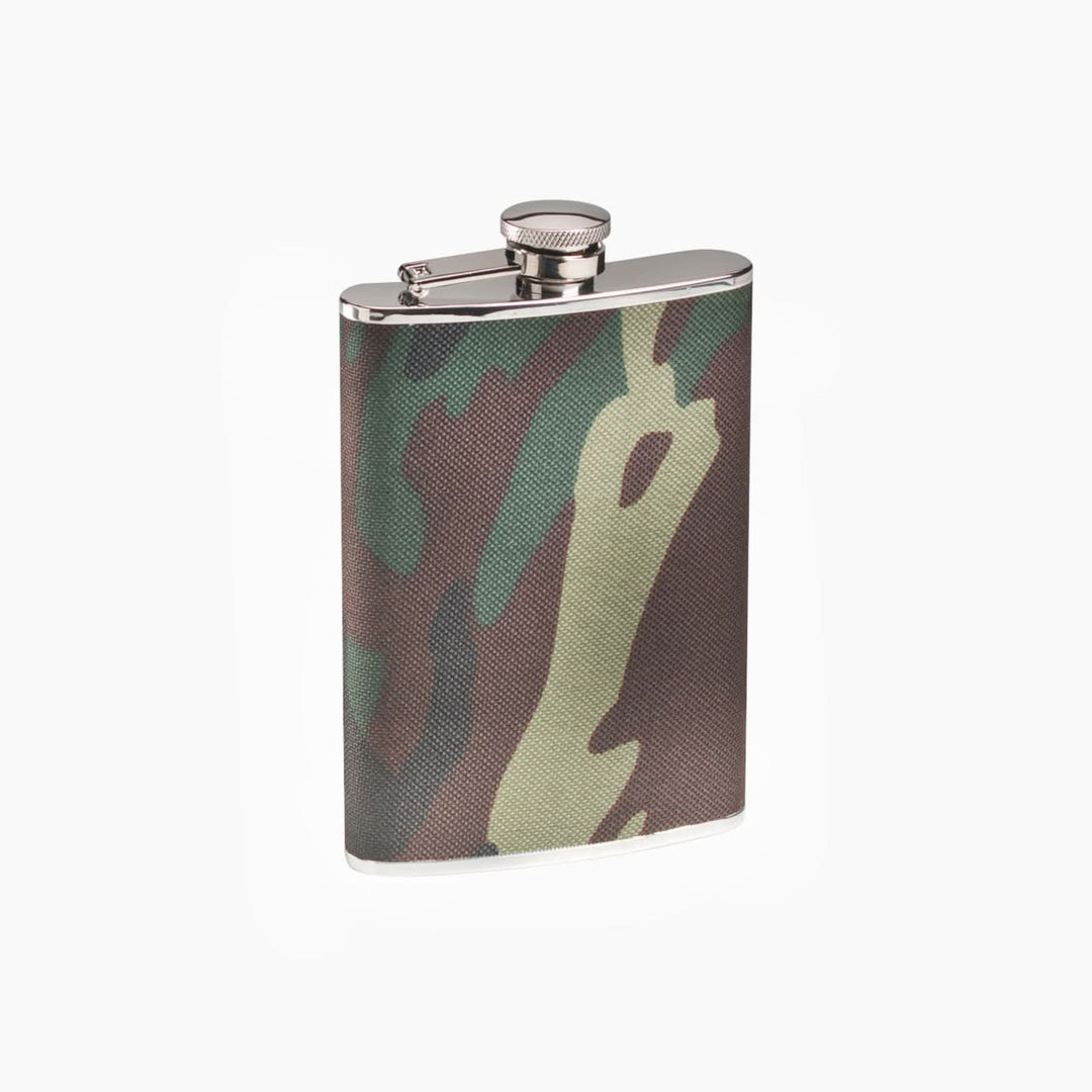 Rothco Woodland Camo Stainless Steel Flask - HUNA