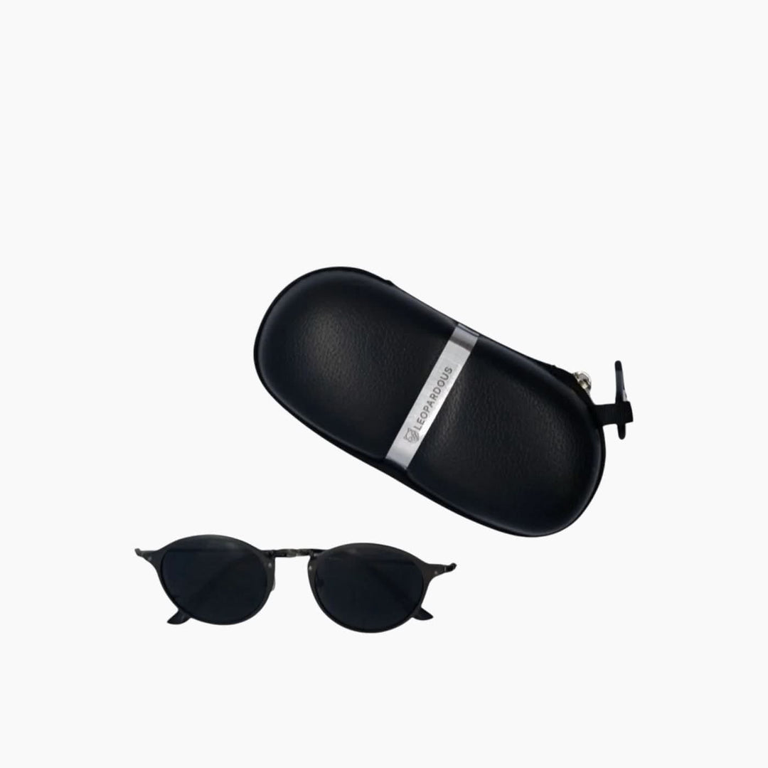 Leopardous Round Grey Sunglasses