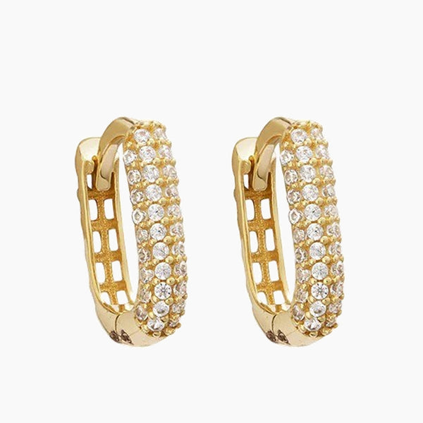 Joy Jewels Rounded Square Hoops Small