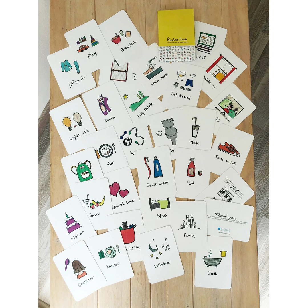 Mkandm By Mira Khleif set of 31 routine flashcards.