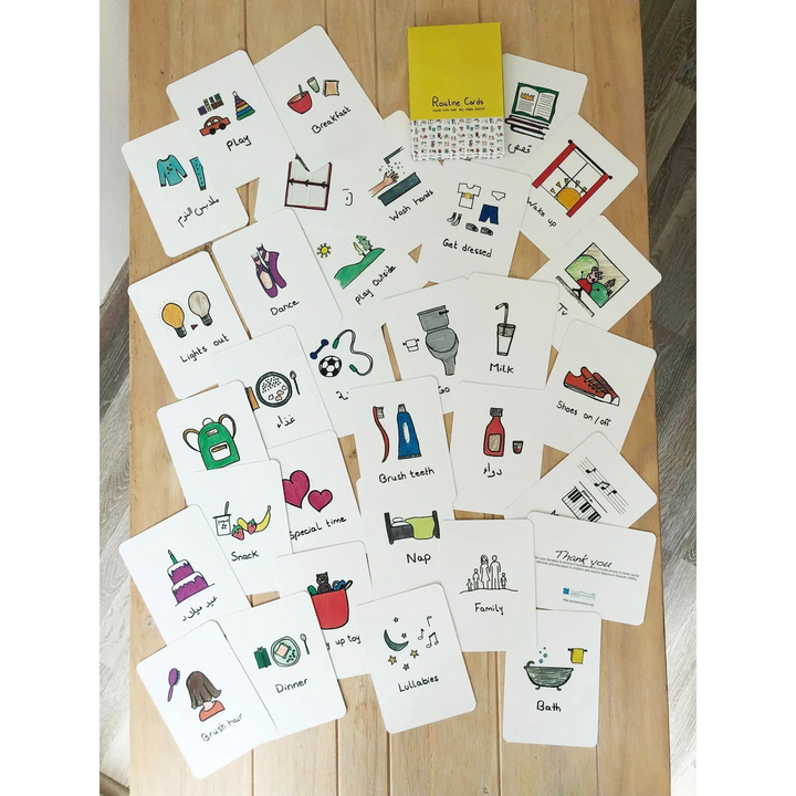 Mkandm By Mira Khleif set of 31 routine flashcards.