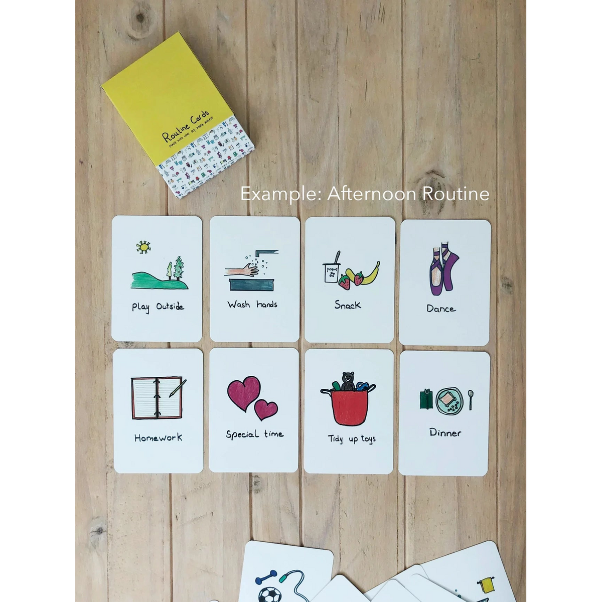 Mkandm By Mira Khleif set of 31 routine cards for children