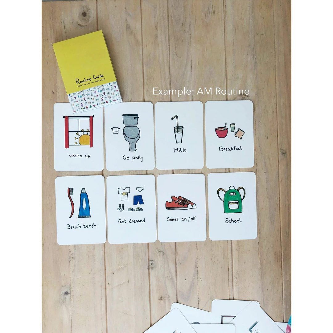 Mkandm By Mira Khleif Routine Cards set of 31 visual flashcards for children