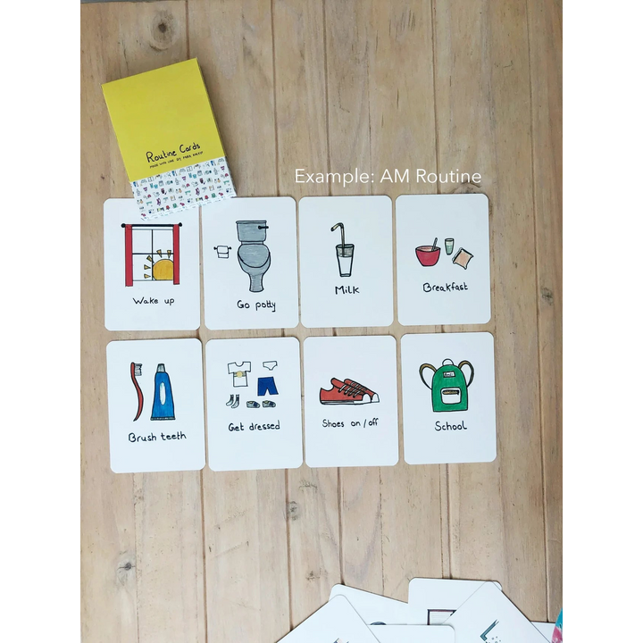 Mkandm By Mira Khleif Routine Cards set of 31 visual flashcards for children