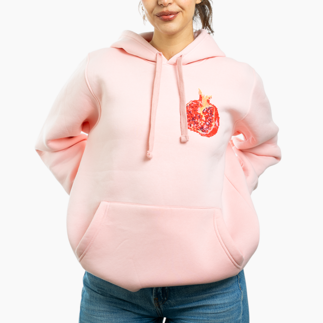 Rumman Hoodie (Pomegranate) - HUNA