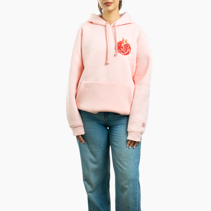 Rumman Hoodie (Pomegranate) - HUNA