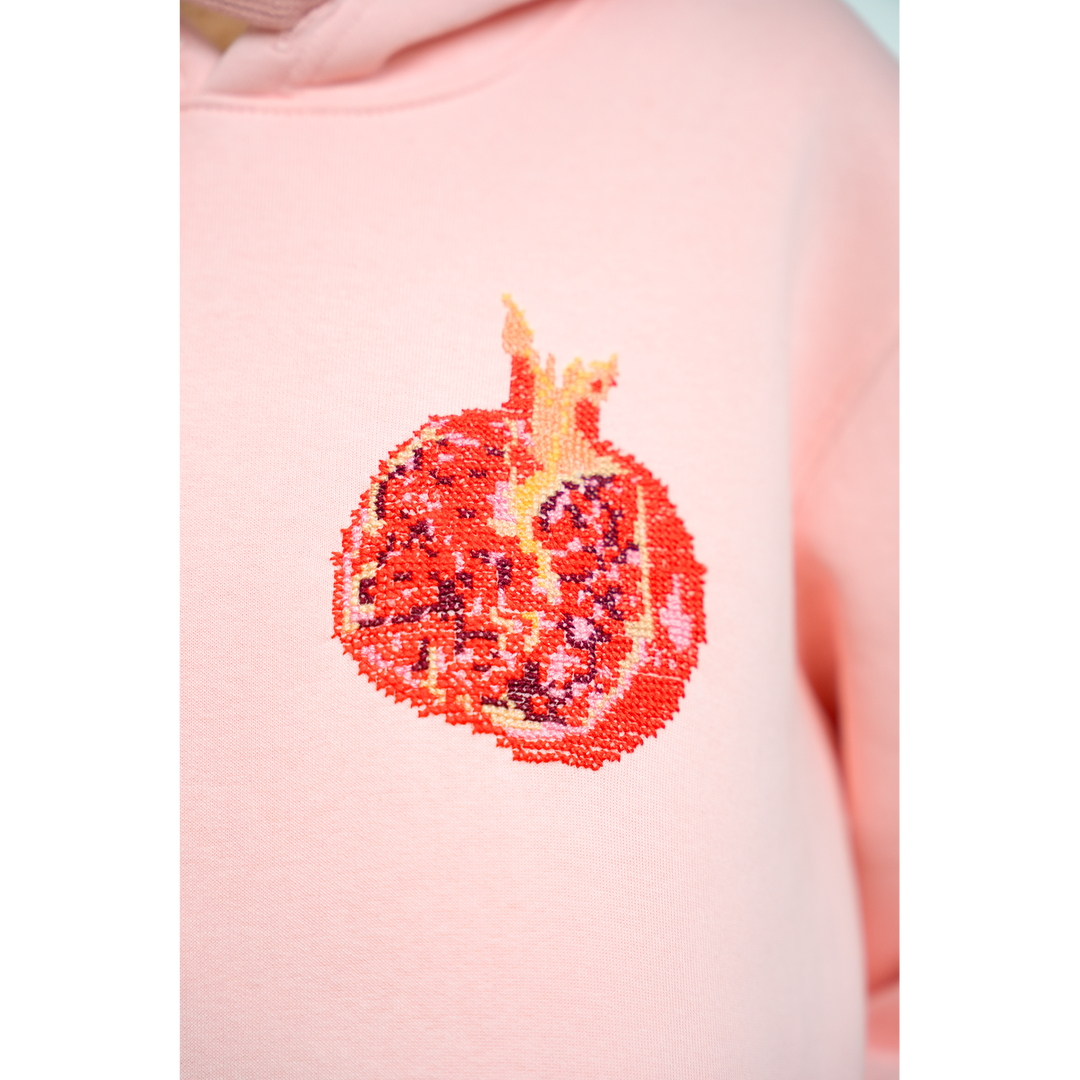 Rumman Hoodie (Pomegranate) - HUNA