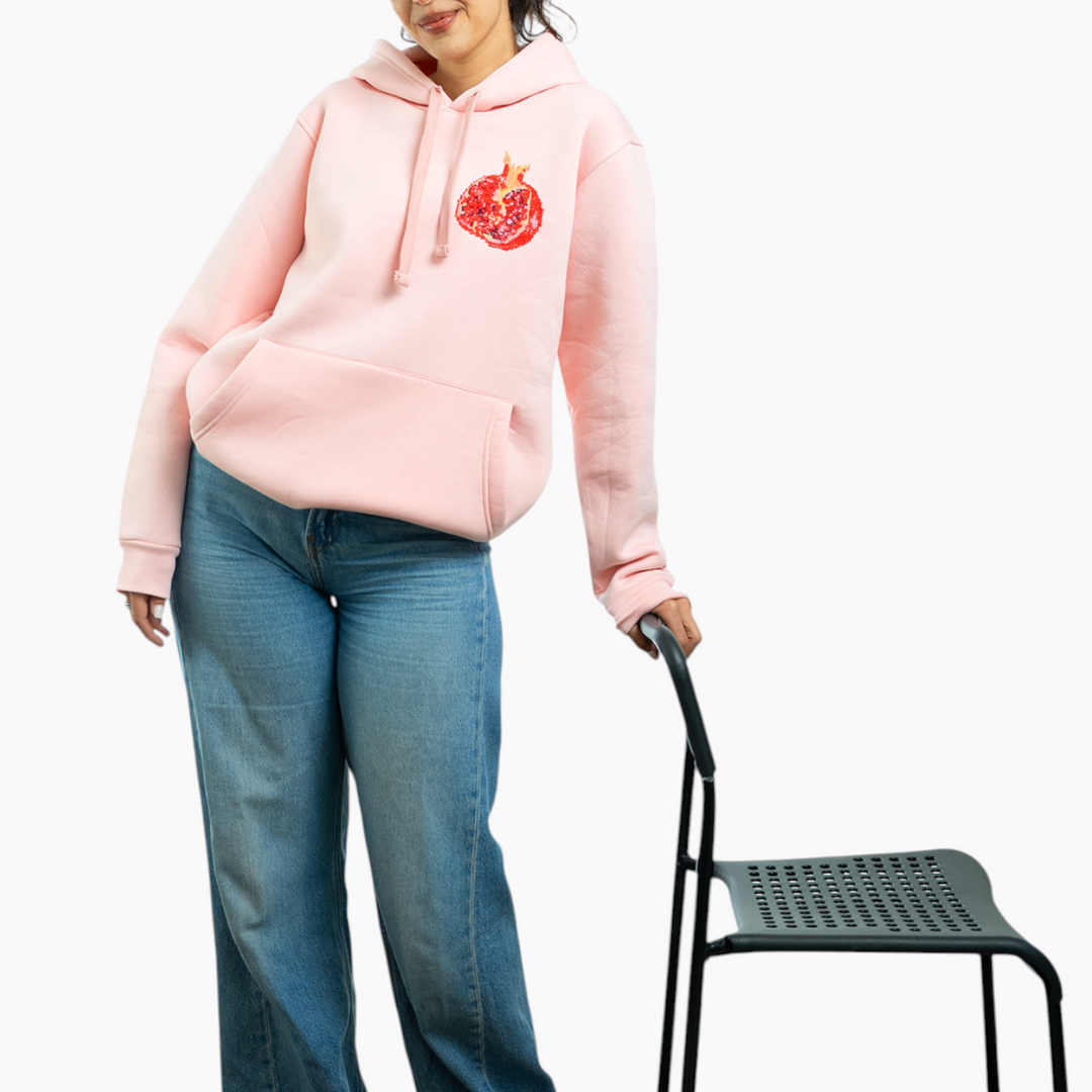 Rumman Hoodie (Pomegranate) - HUNA