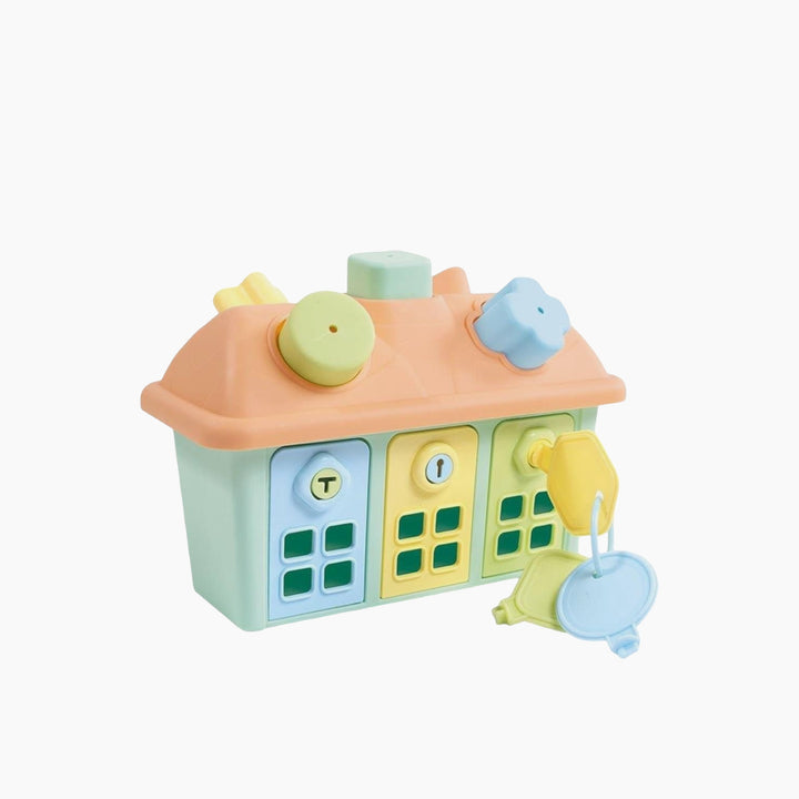 Dolu Shape Sorter Happy House With Lockable Doors